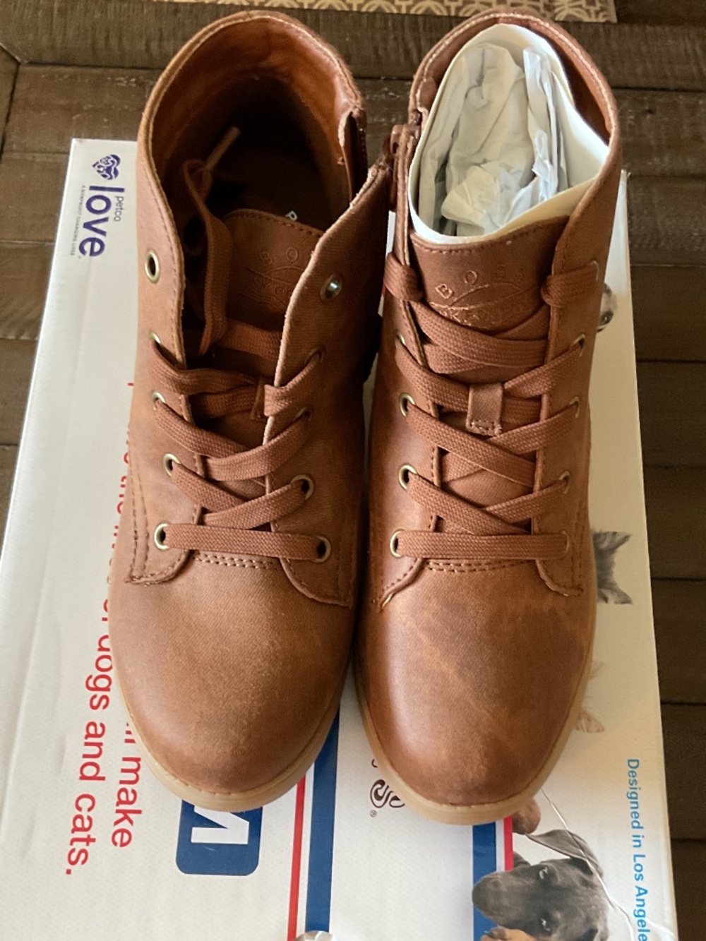 💐BNIB💐 BOB’S from Skechers Gala Brown Vegan Bootie - size 6.5